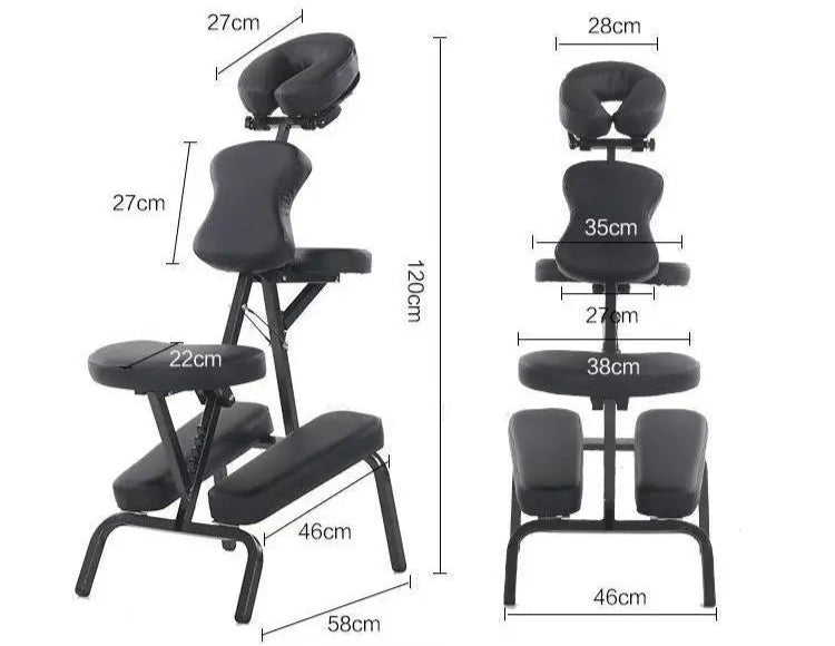 Chaise massage ecopostural Rose Orange Blanc Rose-Orange-Blanc-Rouge-Noir-