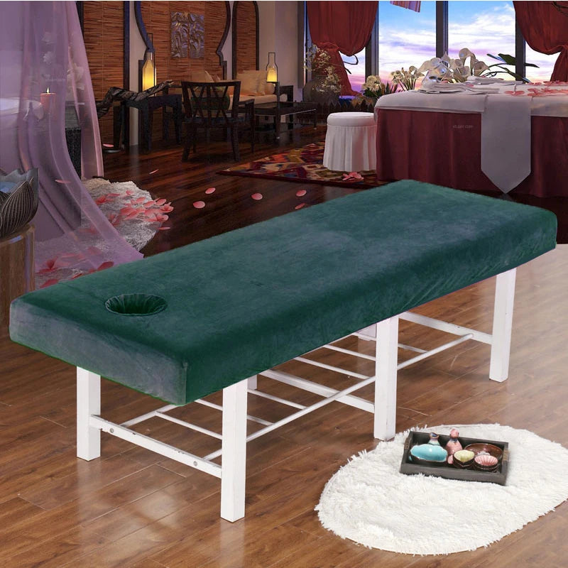 Housse table de massage en velours