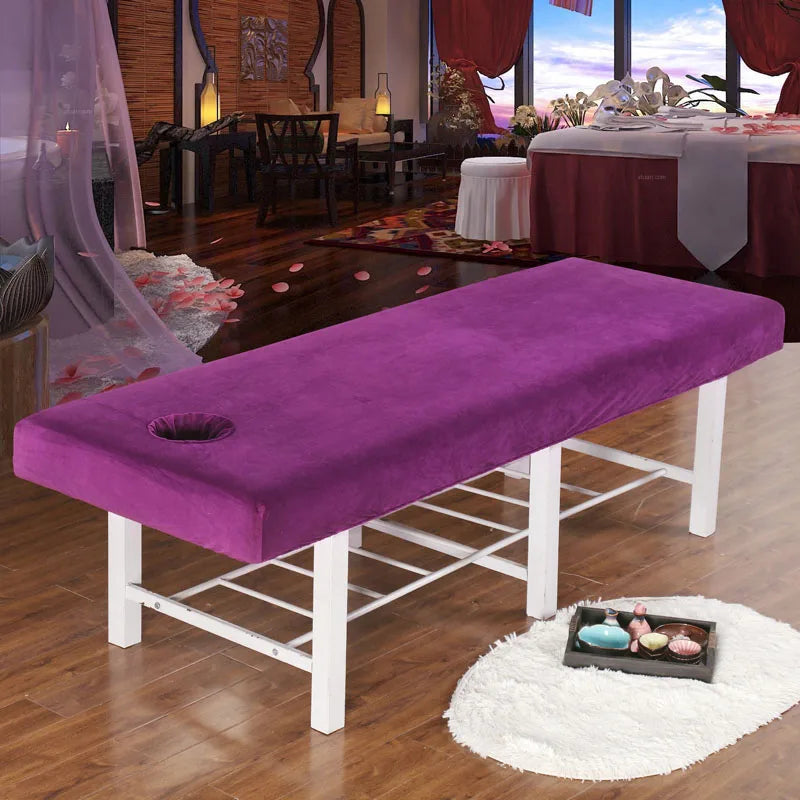 Housse table de massage en velours