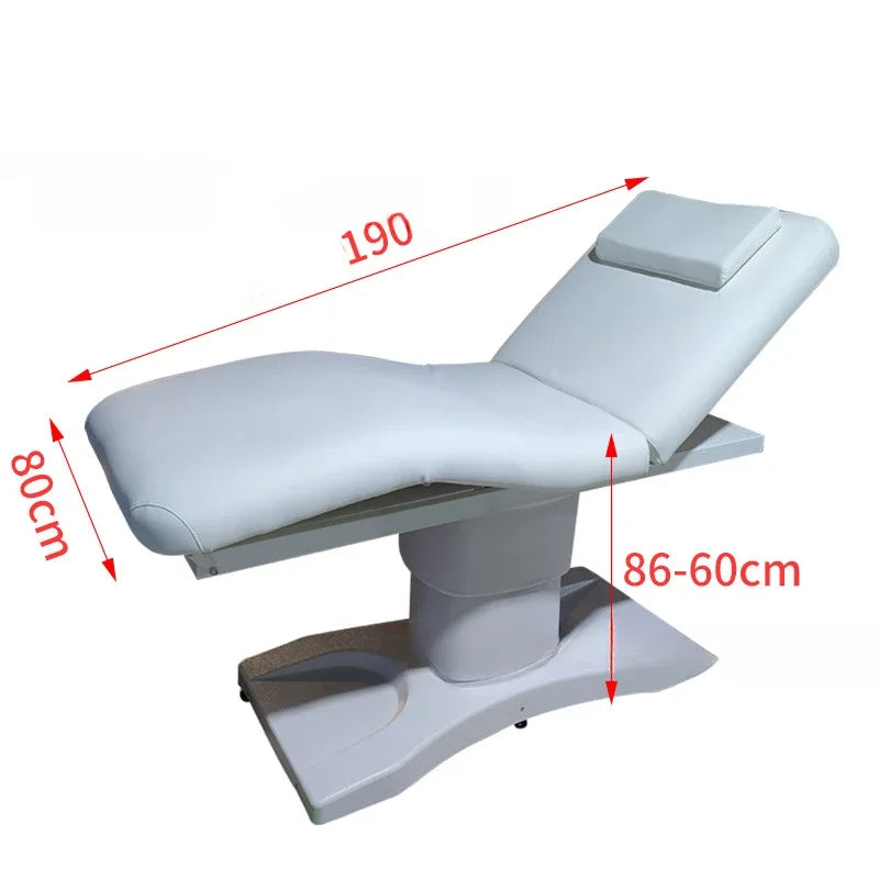 Table de massage électrique esthétique Beige Rose Blanc Beige-Rose-Blanc-