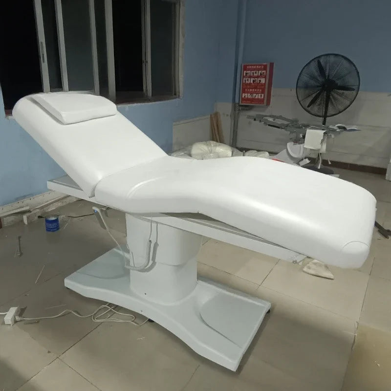 Table de massage électrique esthétique Beige Rose Blanc Beige-Rose-Blanc-