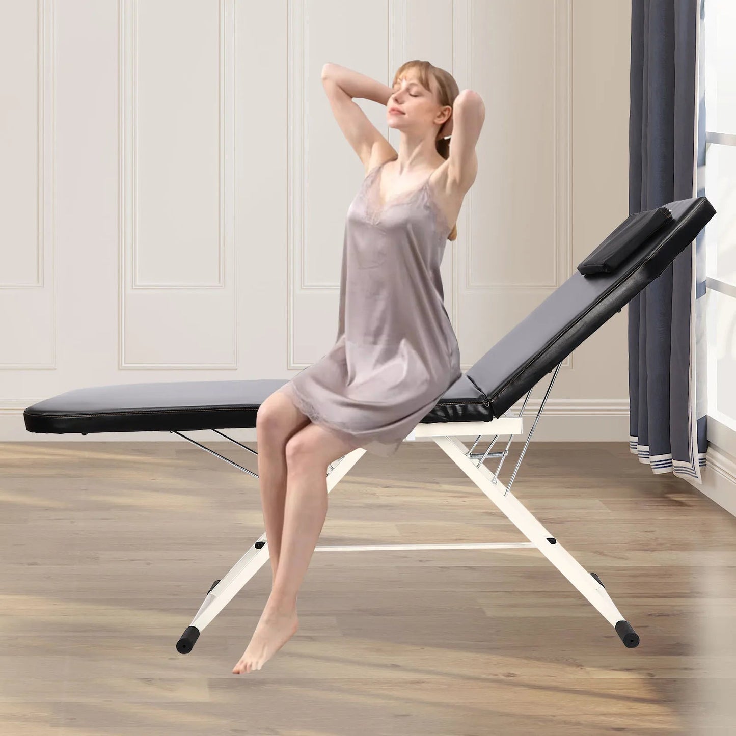 Table de massage pliante alu ultra légère Noir / France Rose / France Blanc / France Noir / France-Rose / France-Blanc / France-