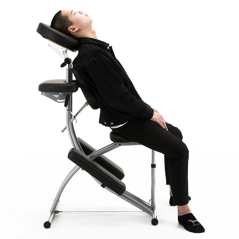 Chaise de massage portative Rouge Noir Beige Rouge-Noir-Beige-Bleu marine-