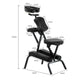 Chaise de massage professionnelle Rouge Kaki Noir Rouge-Kaki-Noir-