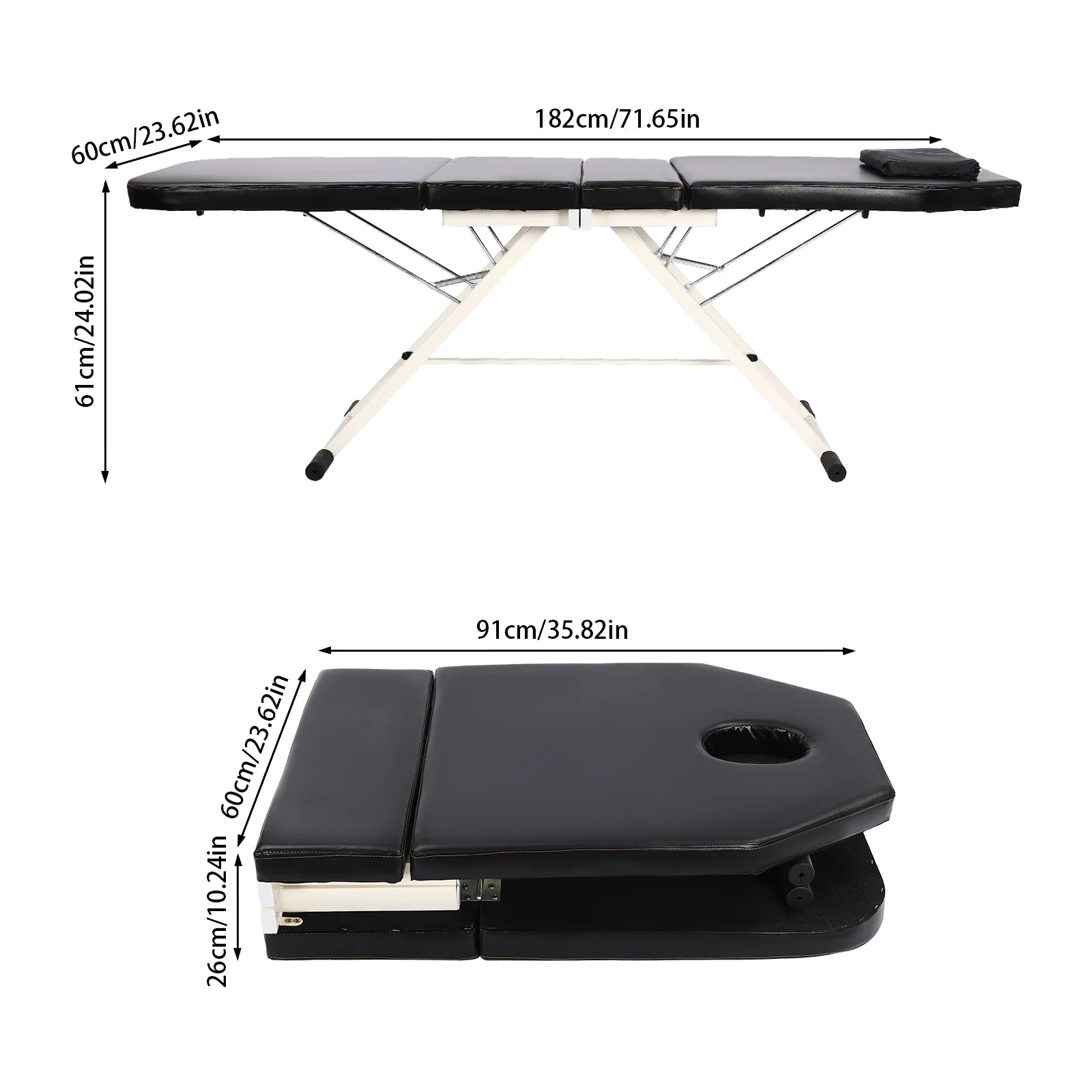 Petite table de massage pliante Rose / France Blanc / France Noir / France Rose / France-Blanc / France-Noir / France-
