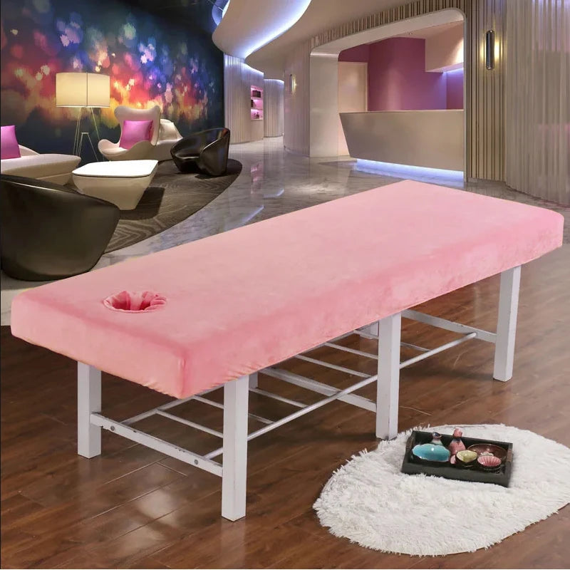 Housse table de massage en velours