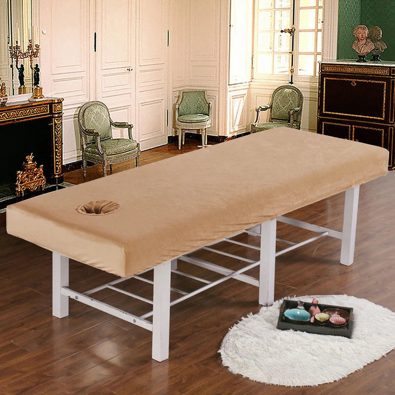Housse table de massage en velours