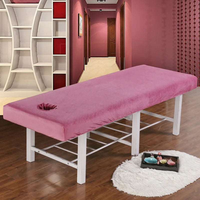 Housse table de massage en velours