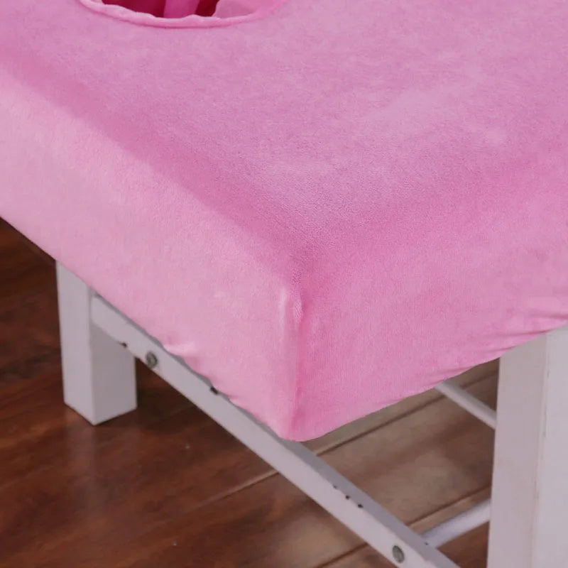Housse table de massage en velours