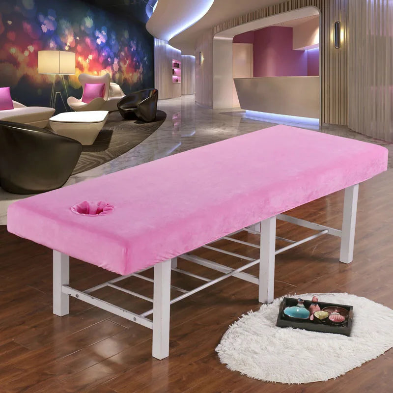 Housse table de massage en velours