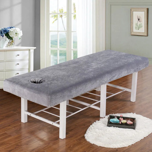 Housse table de massage en velours