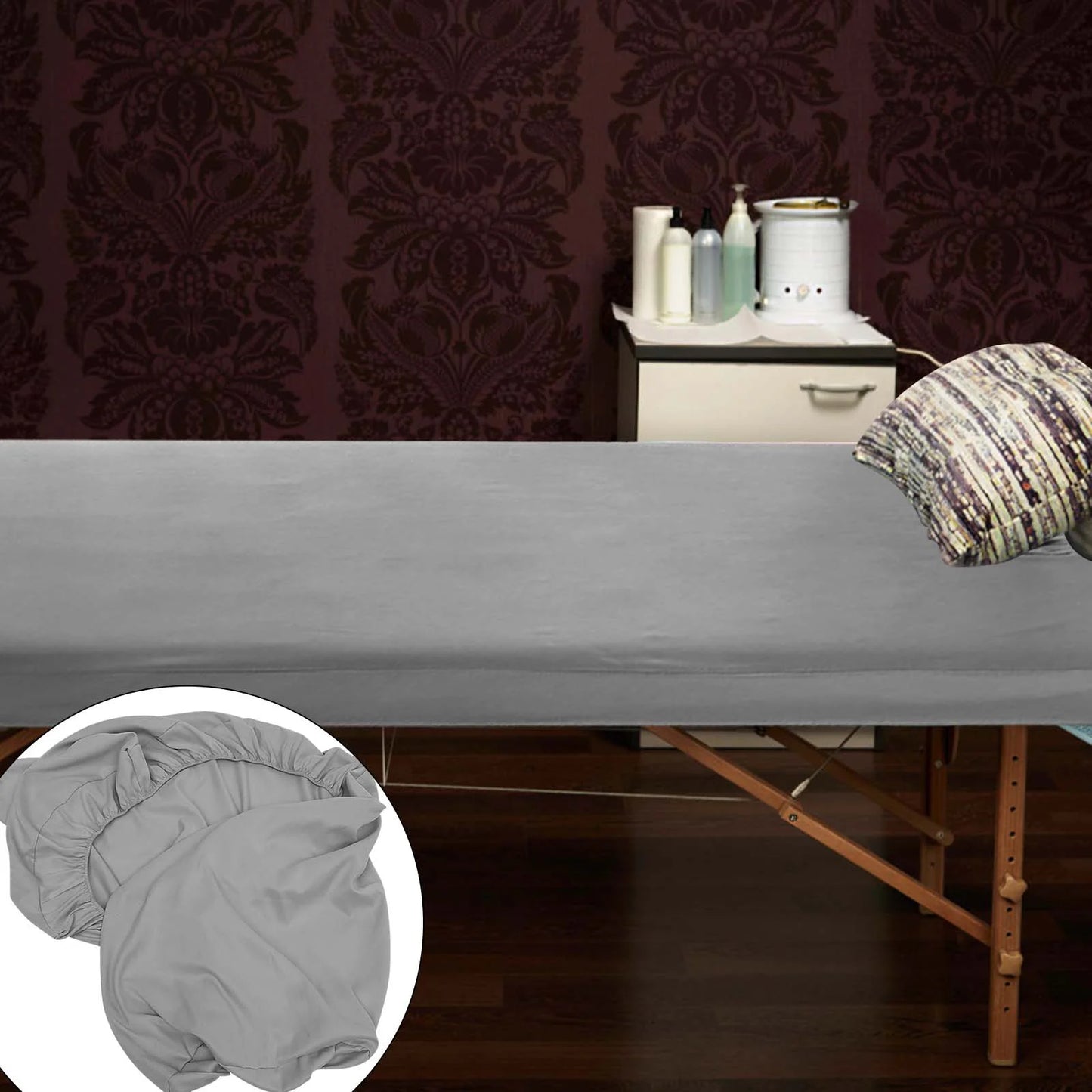Housse table de massage en coton 190 x 70