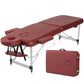 Table de massage aluminium pliante Bleu Marron Bleu clair Bleu-Marron-Bleu clair-Orange-Violet-Noir-Blanc-