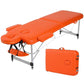 Table de massage aluminium pliante Bleu Marron Bleu clair Bleu-Marron-Bleu clair-Orange-Violet-Noir-Blanc-