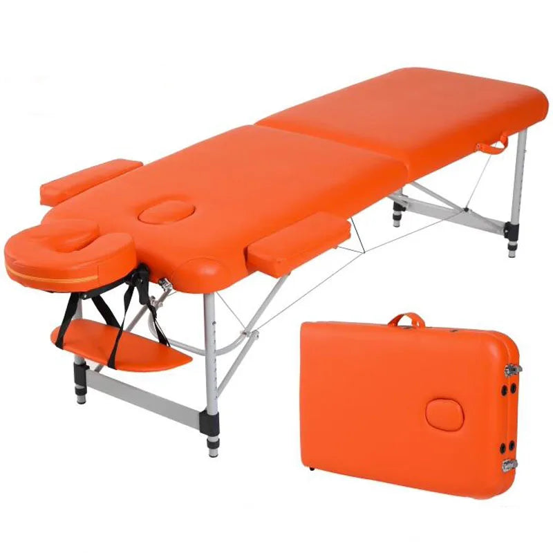 Table de massage aluminium pliante Bleu Marron Bleu clair Bleu-Marron-Bleu clair-Orange-Violet-Noir-Blanc-