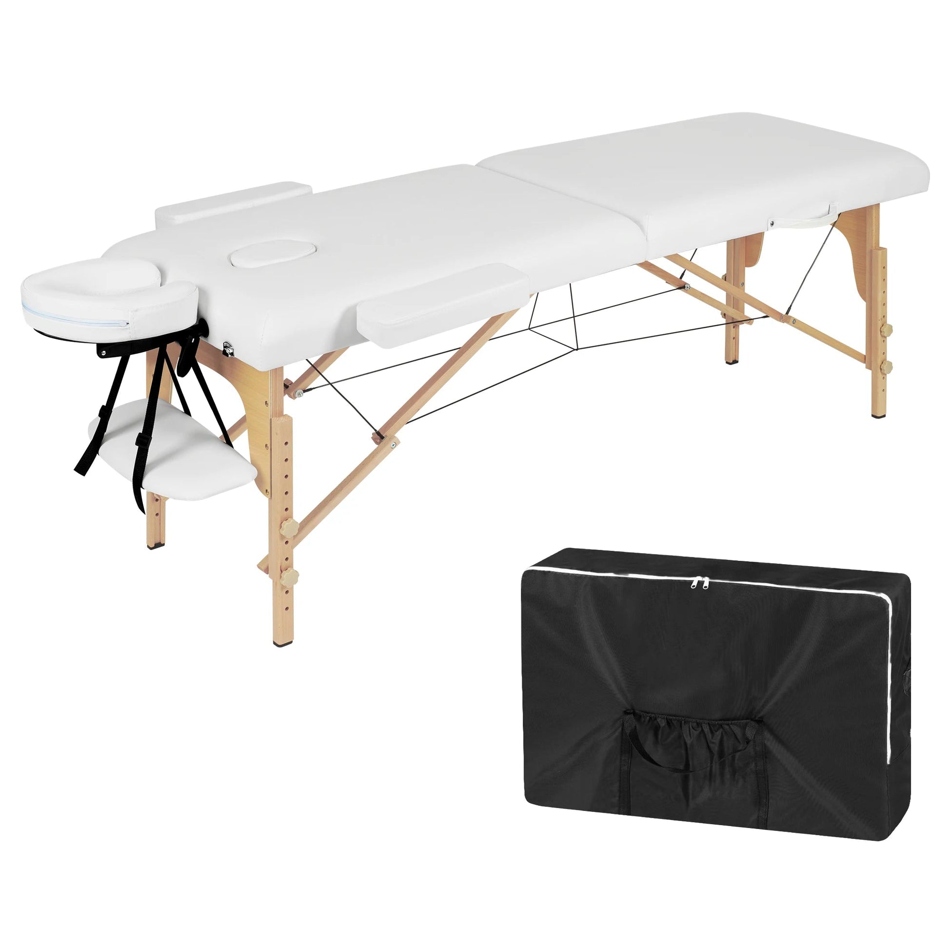 Table de massage bois pliante Noir / France Blanc / France Beige / France Noir / France-Blanc / France-Beige / France-