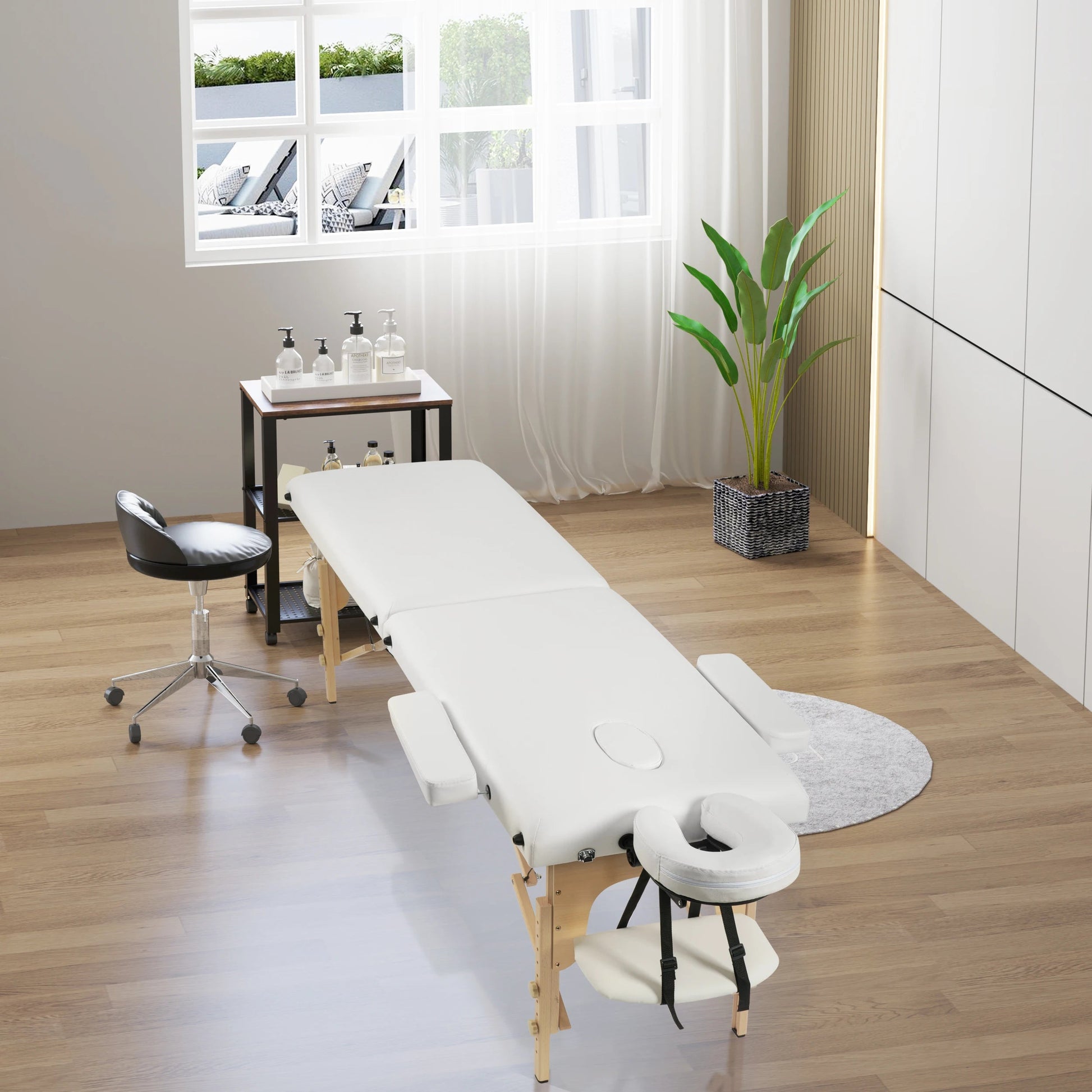Table de massage bois pliante Noir / France Blanc / France Beige / France Noir / France-Blanc / France-Beige / France-