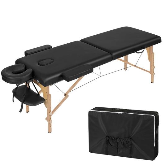Table de massage bois pliante Noir / France Blanc / France Beige / France Noir / France-Blanc / France-Beige / France-
