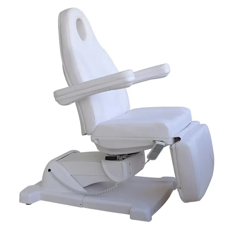 Table de massage électrique avec accoudoir Blanc Noir Blanc-Noir-