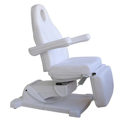 Table de massage électrique avec accoudoir Blanc Noir Blanc-Noir-