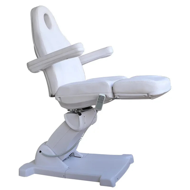 Table de massage électrique avec accoudoir Blanc Noir Blanc-Noir-