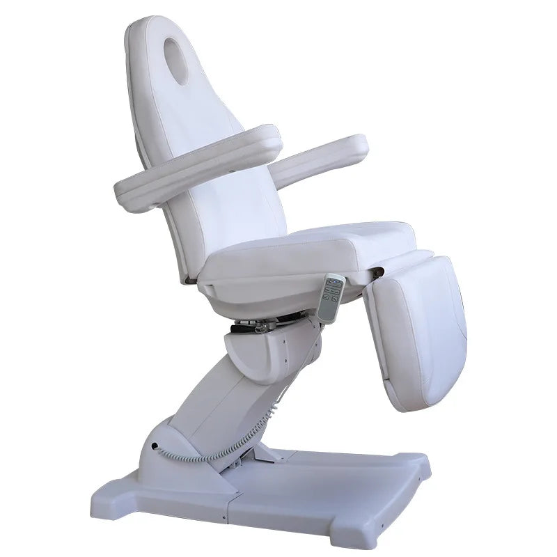 Table de massage électrique avec accoudoir Blanc Noir Blanc-Noir-