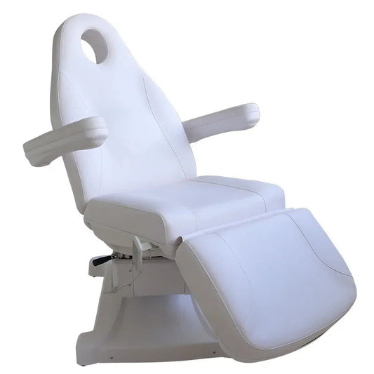 Table de massage électrique avec accoudoir Blanc Noir Blanc-Noir-