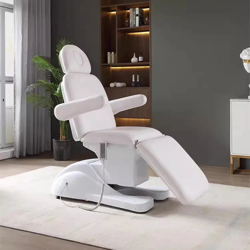 Table de massage électrique avec têtière Noir Blanc Bleu Noir-Blanc-Bleu-Beige-