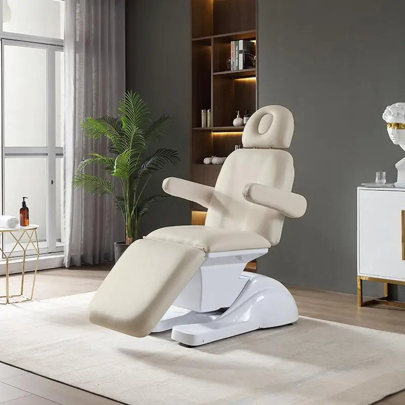 Table de massage électrique avec têtière Noir Blanc Bleu Noir-Blanc-Bleu-Beige-