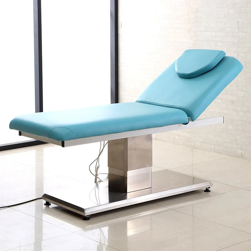 Table de massage électrique esthétique Bleu Noir Bleu-Noir-