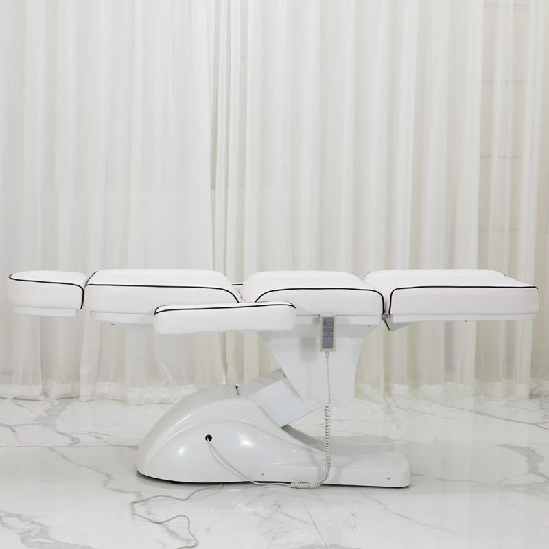 Table de massage électrique française Blanc Rouge Beige Blanc-Rouge-Beige-