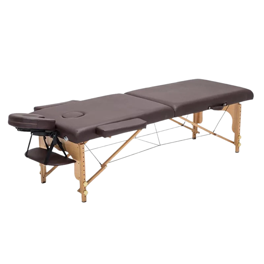 Table de massage pliante 70 cm Marron Blanc Rouge Marron-Blanc-Rouge-Noir-