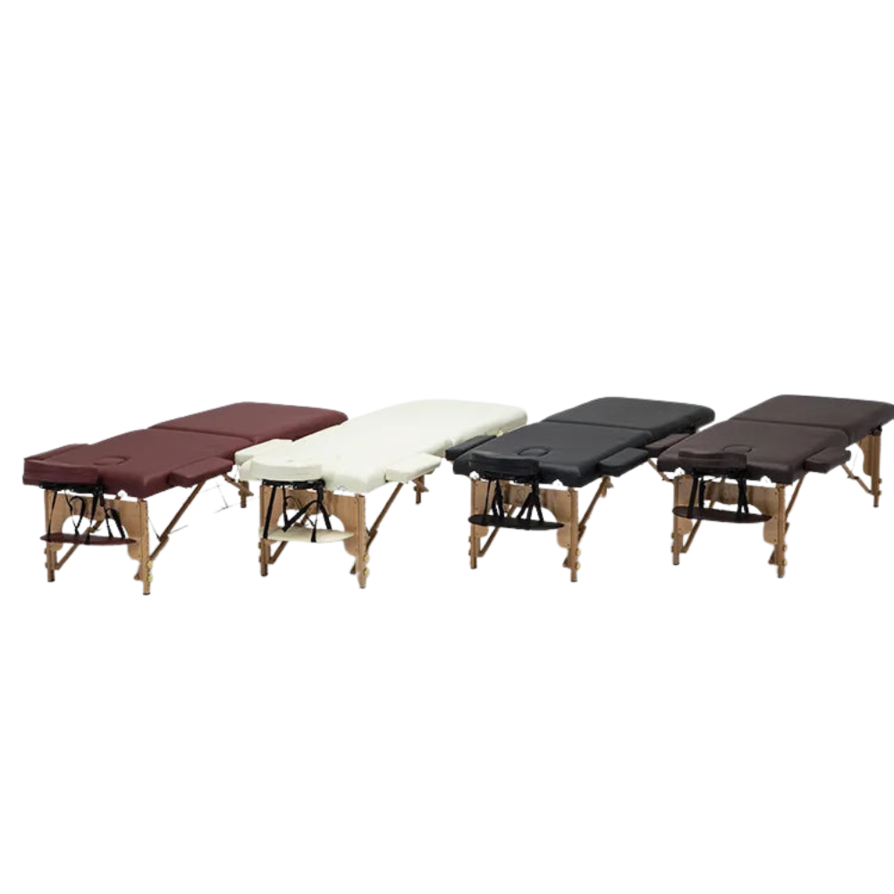 Table de massage pliante 70 cm Marron Blanc Rouge Marron-Blanc-Rouge-Noir-