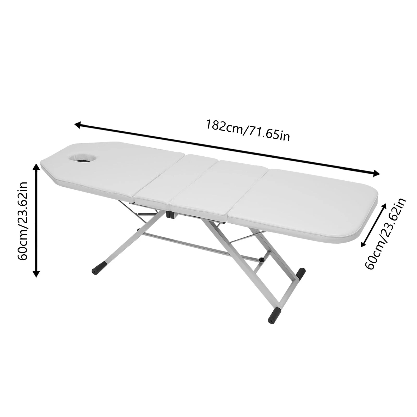 Table de massage pliante aluminium Blanc / France Blanc / France-