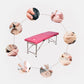 Table de massage pliante bois 3 zones Bleu marine Marron Noir Bleu marine-Marron-Noir-Rouge-Bleu-Rose-Orange-Blanc-