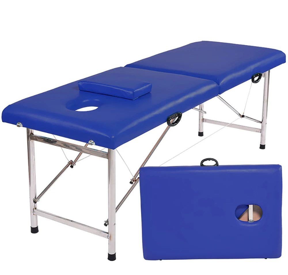 Table de massage pliante bois 3 zones Bleu marine Marron Noir Bleu marine-Marron-Noir-Rouge-Bleu-Rose-Orange-Blanc-