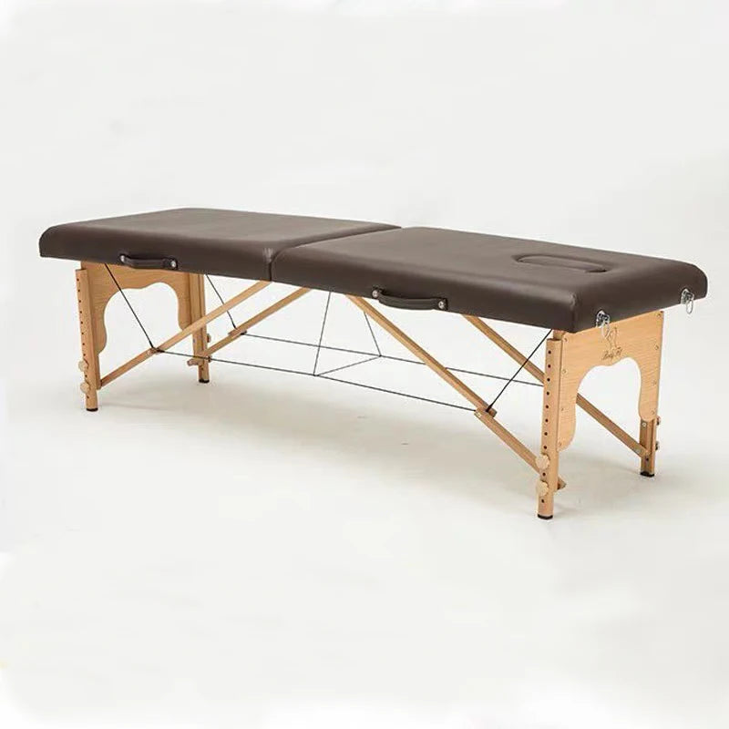 Table de massage pliante bois Marron Violet Beige Marron-Violet-Beige-Bordeaux-Noir-